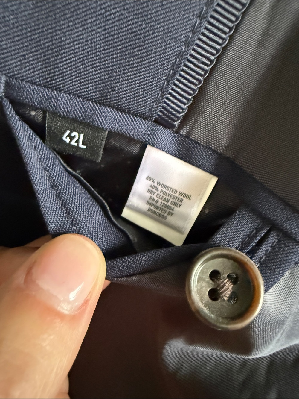 Bonobos Navy Two-Button Blazer - Picture 3 of 5